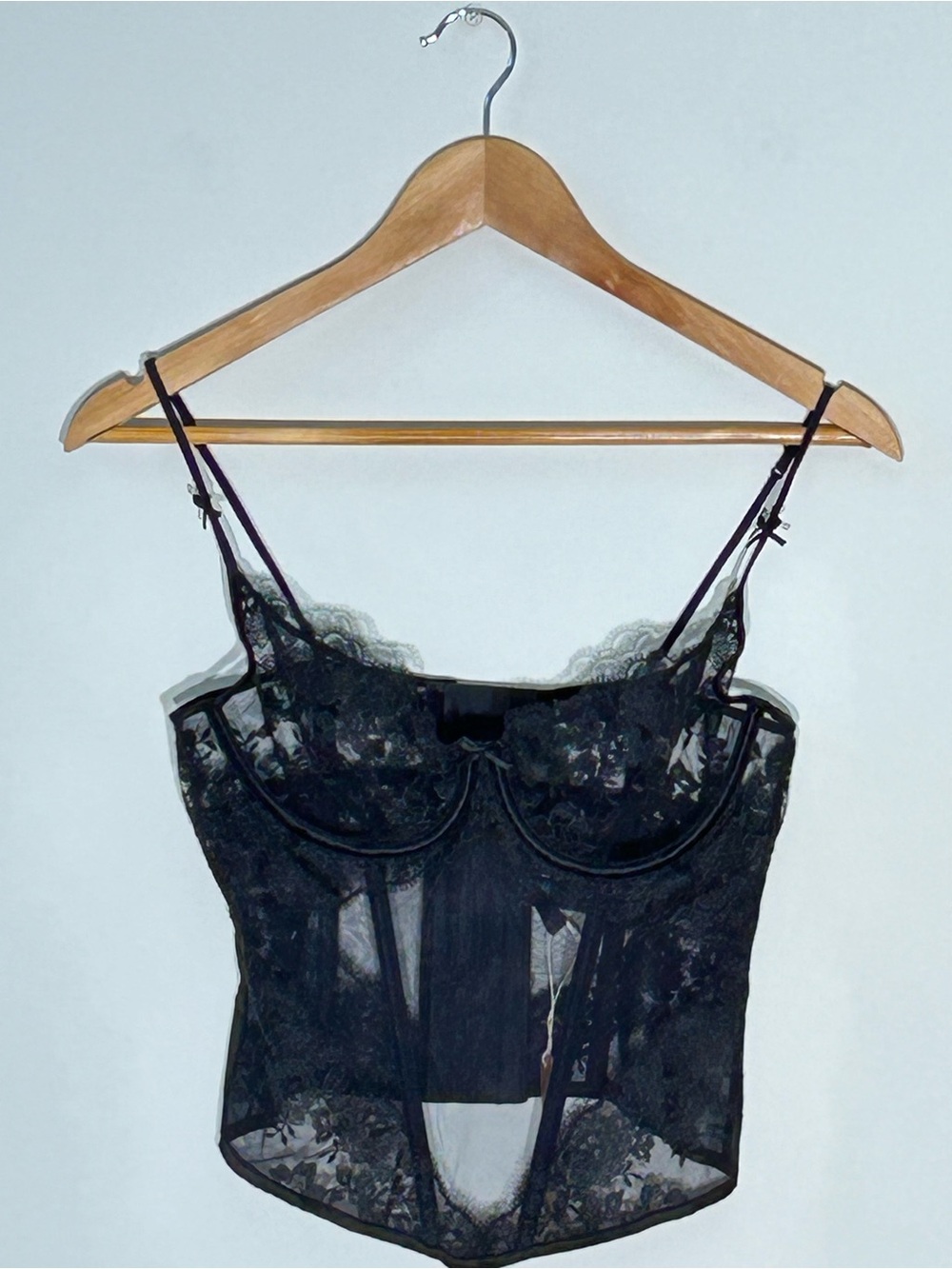SKIMS Black Demi Corset